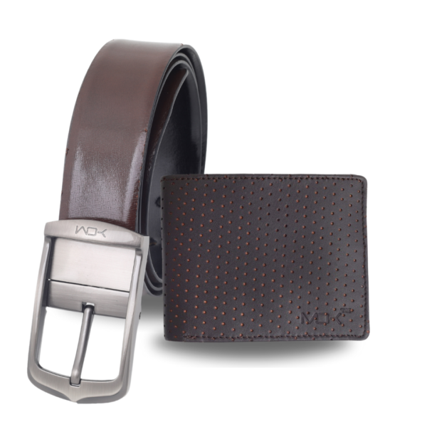 Evaluation & Honeybee Combo – Premium Leather Belt and Wallet Set for Men