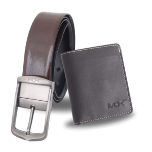 Evaluation & Mocha Combo – Leather Belt and Wallet Set for Men"