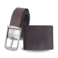 Honeybee & Honeybee Combo – Leather Belt and Wallet Set for Men