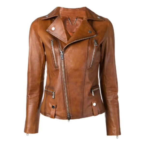 women brown jacket